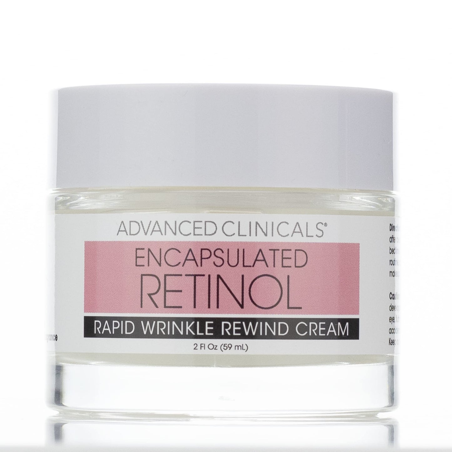 Advanced Clinicals Encapsulated Retinol Face Cream Moisturizer Facial Lotion Helps Diminish Wrinkles, Crepey Skin, & Age Spots, Fragrance Free Anti Aging Skin Care Retinol Lotion For Face, 2 Fl Oz