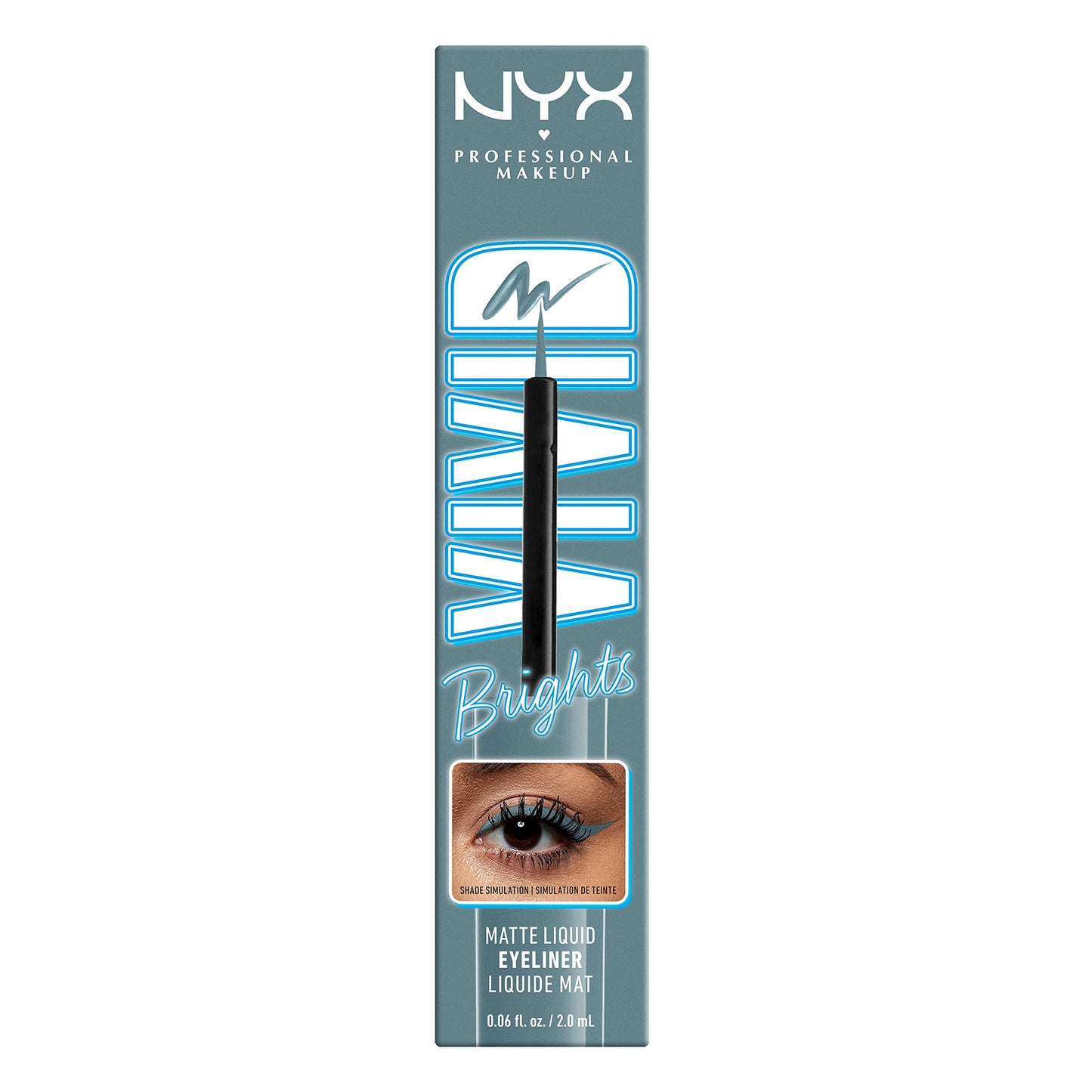 NYX PROFESSIONAL MAKEUP Vivid Brights Liquid Eyeliner - Vivid Fire (Light Red)