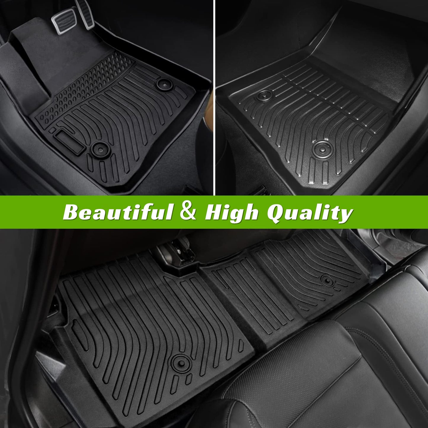 BAMACAR for Chevrolet Chevy Blazer Floor Mats 2023 2022 2021 2020 2019 All Weather Chevy Blazer Floor Mats 2019-2023 Chevrolet Chevy Blazer Accessories 2023