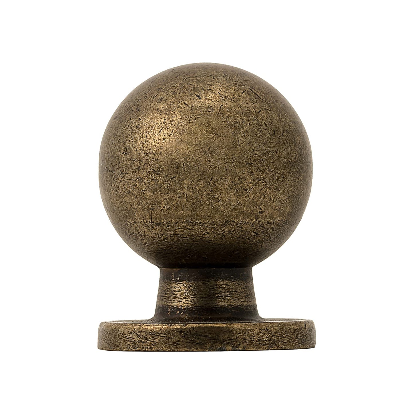 HARPOON Cabinet Round Knobs, Traditional Cabinet Furniture 1" Inch Diameter 25mm Antique Brass 10 Pack