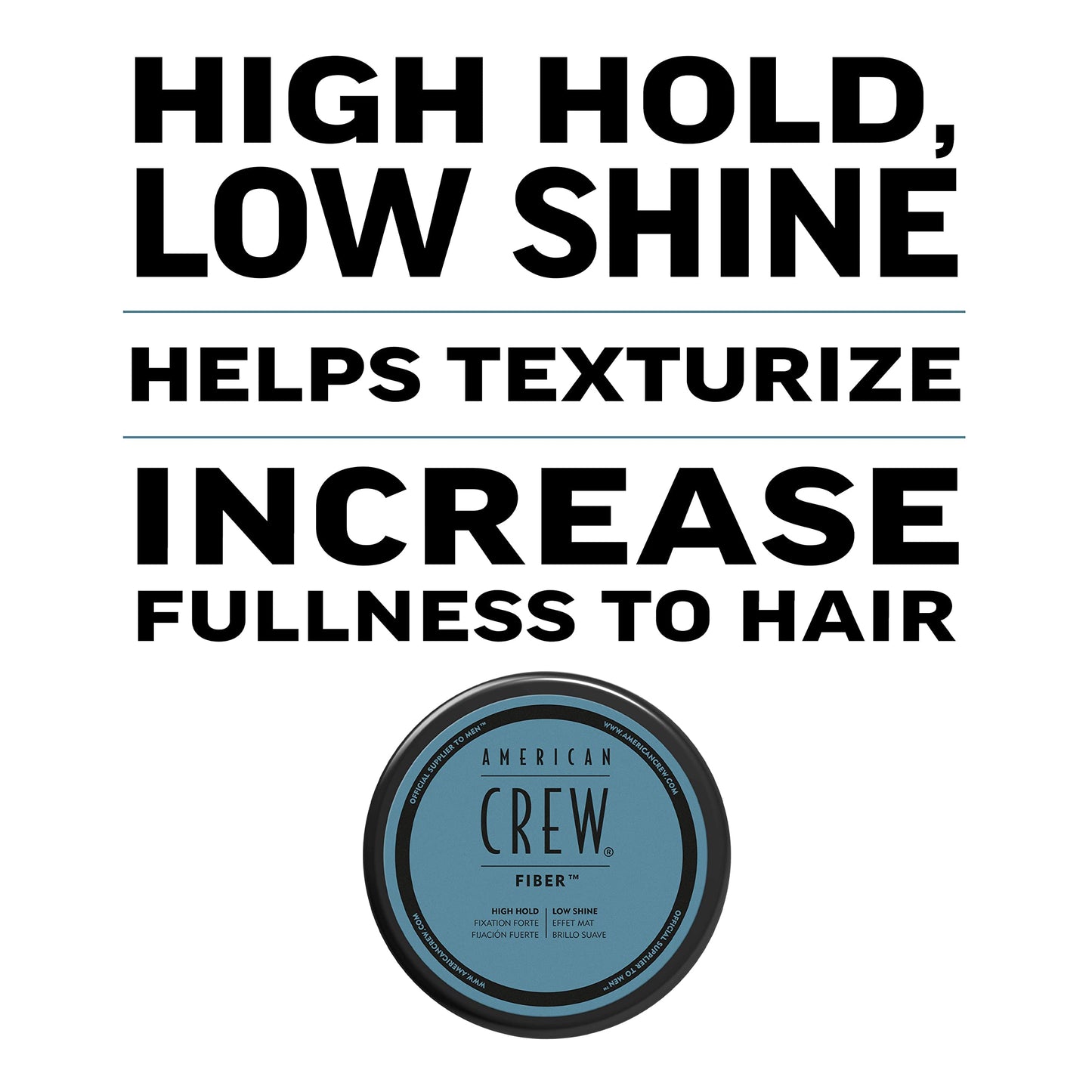 American Crew Men's Hair Fiber, Like Hair Gel with High Hold & Low Shine, 3 Oz (Pack of 1)