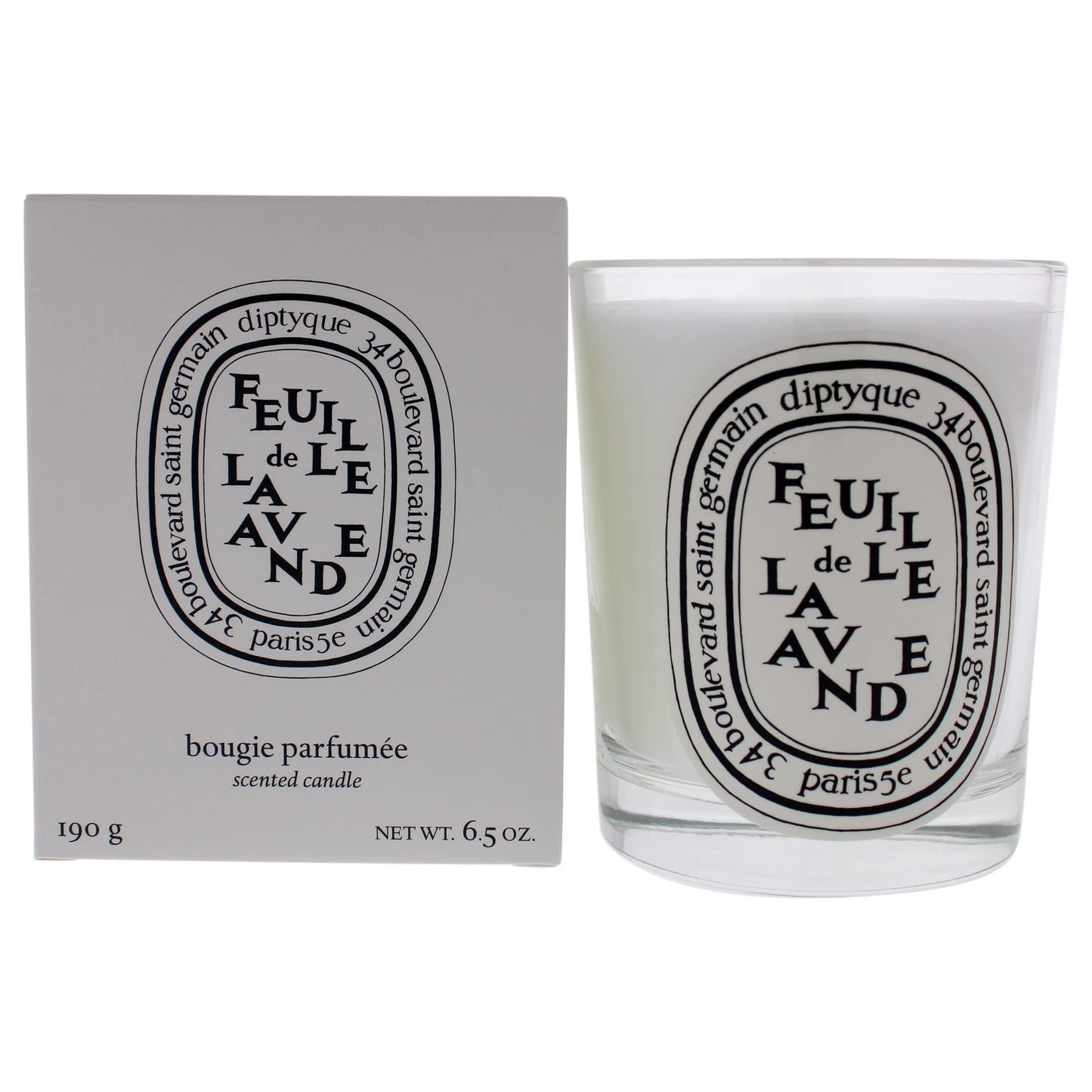 Diptyque Feuille de Lavande Candle-6.5 oz.,Lavender,I0088712