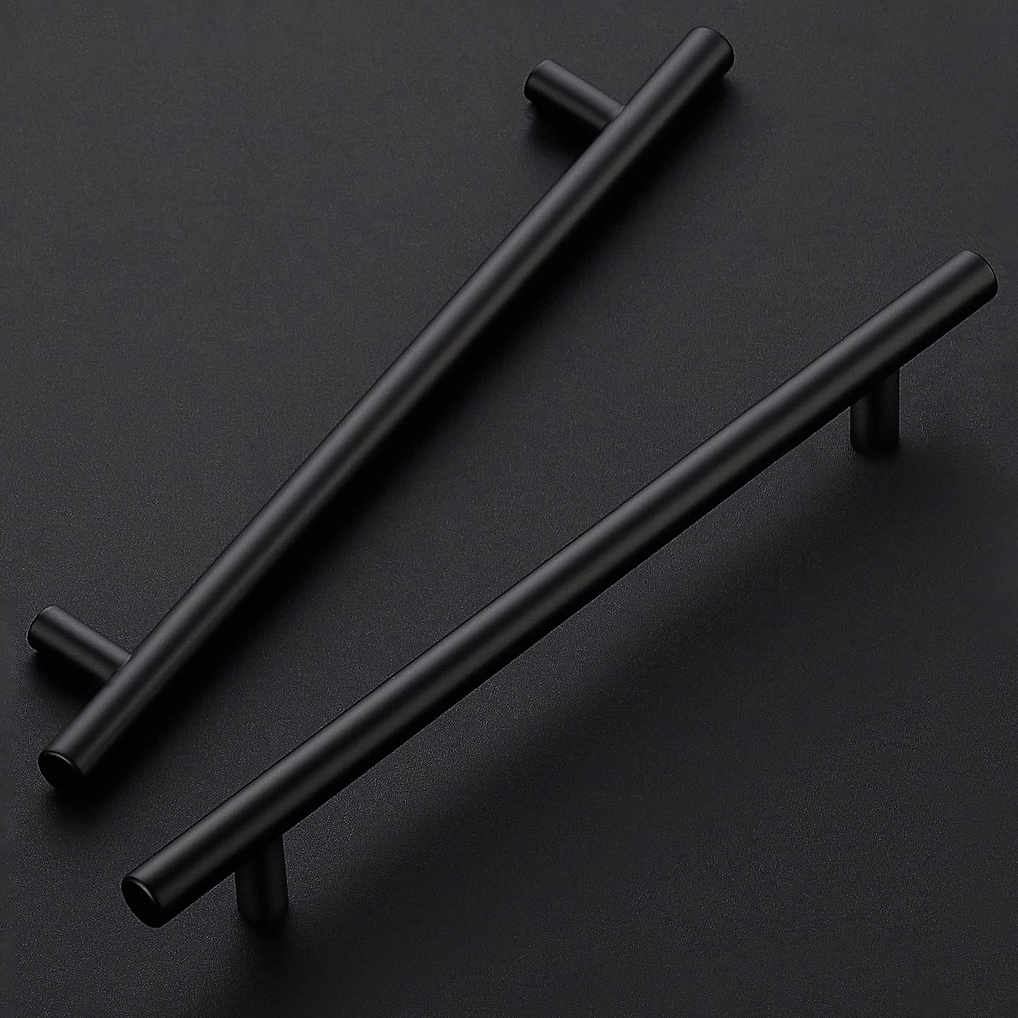 Ravinte 10 Inch Cabinet Handles Matte Black Drawer Pulls Stainless Steel Kitchen Cabinet Hardware Cabinet Pulls 10" Length,7-1/2" Hole Center|20 Pack