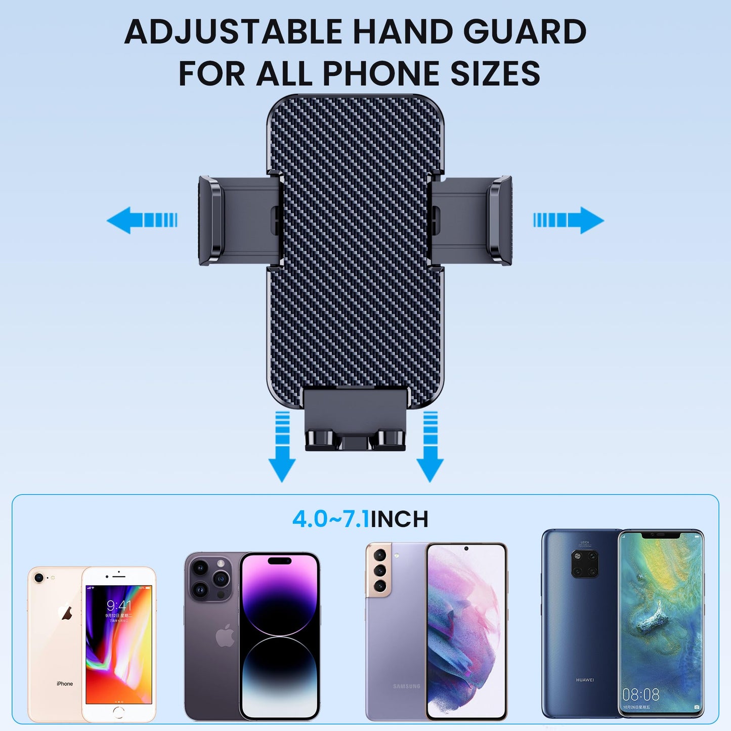 Phone Holder Car [Military Grade Suction Ultra Strong Base] Cell Phone Car Holder 3 in 1 Phone Mount for Car Dashboard Windshield Air Vent Hands-Free Car Phone Holders for iPhone Android Phones