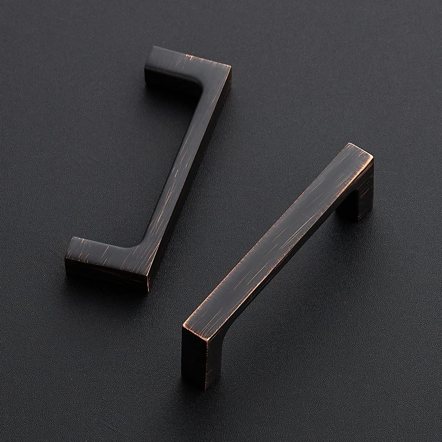 Ravinte 30 Pack Solid 3 Inch Kitchen Square Cabinet Handles Oil-Rubbed Bronze Cabinet Pulls Drawer Pulls Kitchen Cabinet Hardware Kitchen Handles