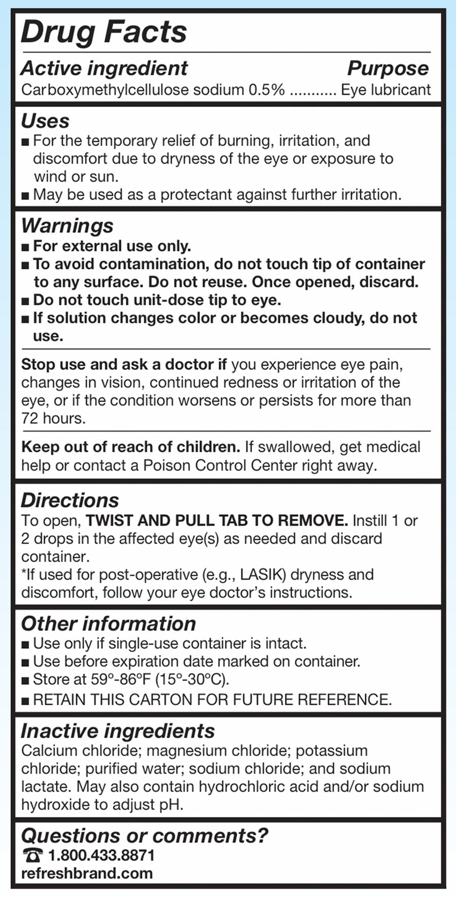 Refresh Plus Lubricant Eye Drops, Value Size, 70-0.01 Fluid Ounce (0.4 ml) Containers