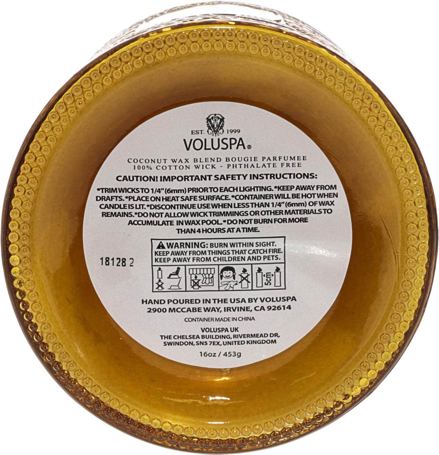 Baltic Amber - Large by Voluspa for Unisex - 18 oz Candle