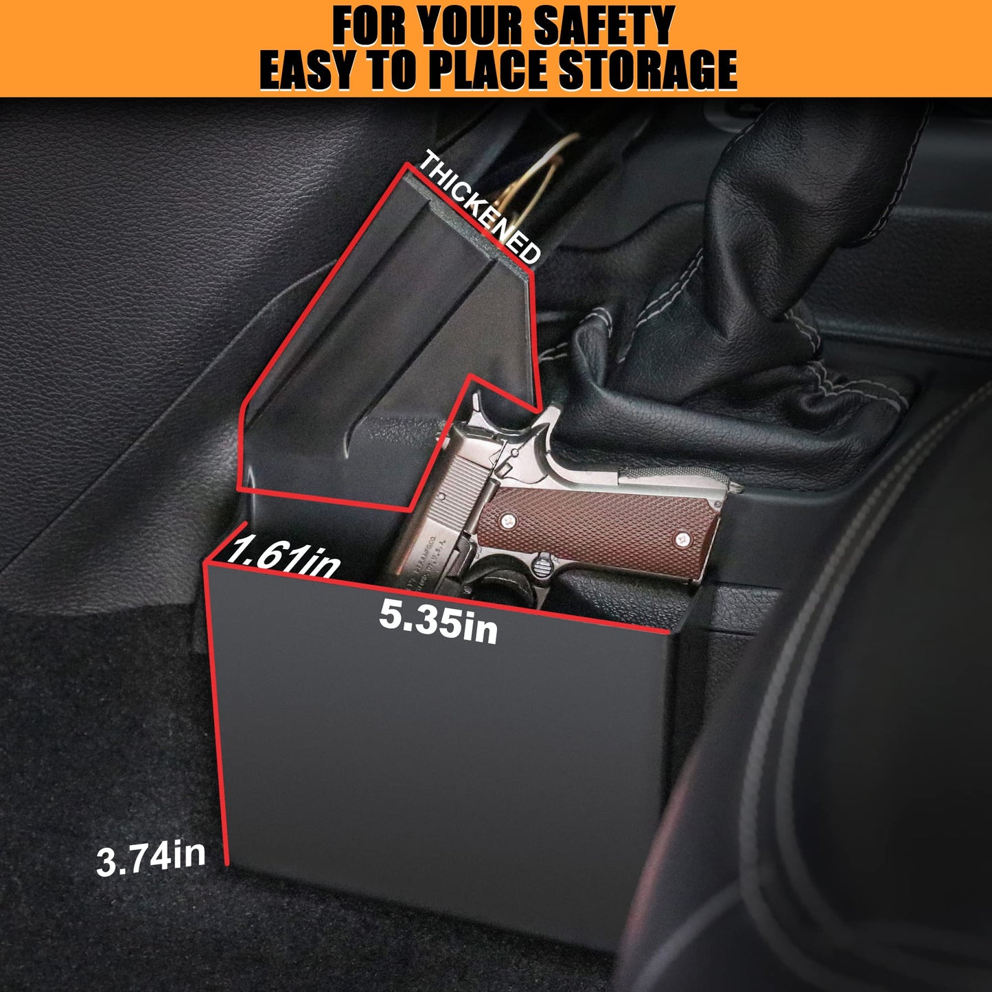 Center Console Gear Shift Organizer Tray for Jeep Gladiator JT Accessories and Wrangler JL JLU 2024 2023 2022 2021 2020 2019 2018 Storage Box, 3 PCS Assembly (US Patent)