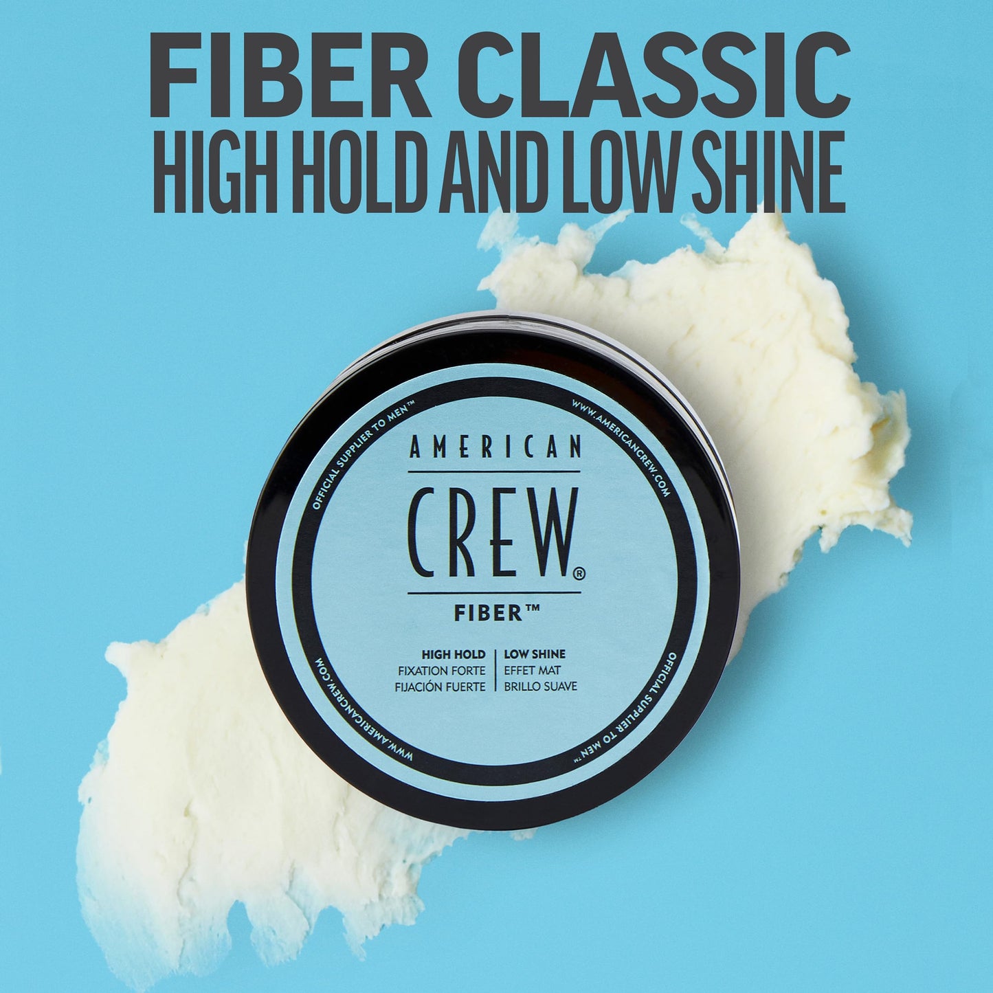 American Crew Men's Hair Fiber, Like Hair Gel with High Hold & Low Shine, 3 Oz (Pack of 1)