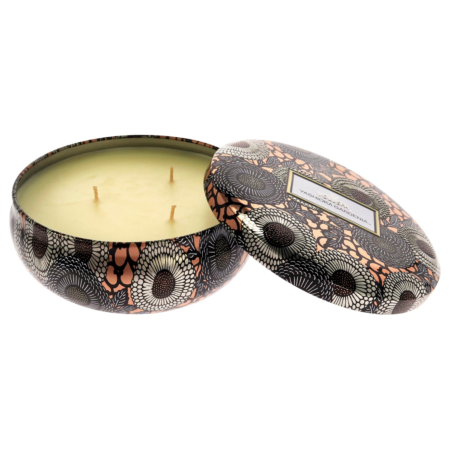 3 Wick Tin Candle - Yashioka Gardenia by Voluspa for Unisex - 12 oz Candle