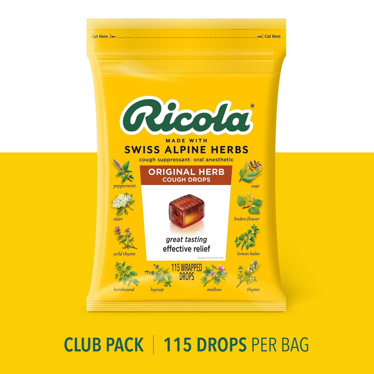 Ricola Original Herb Club Bag 115ct