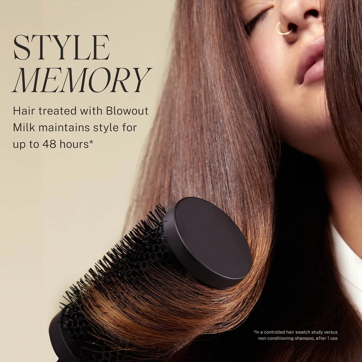 JVN - Blowout Styling Milk - Style memory, anti-humidity, smooths & protects (3 FL OZ / 90 ML)