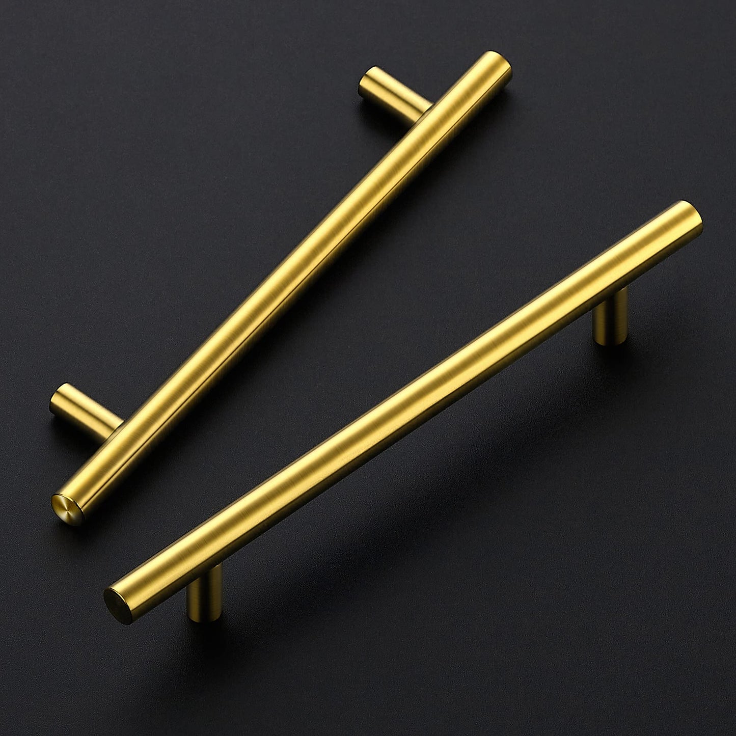 Ravinte 30 Pack 8-13/16 Inch Cabinet Handles Brushed Brass Kitchen Cabinet Hardware Dresser Pulls Stainless Steel Cabinet Pulls 8-13/16" Length,6-1/4" Hole Center