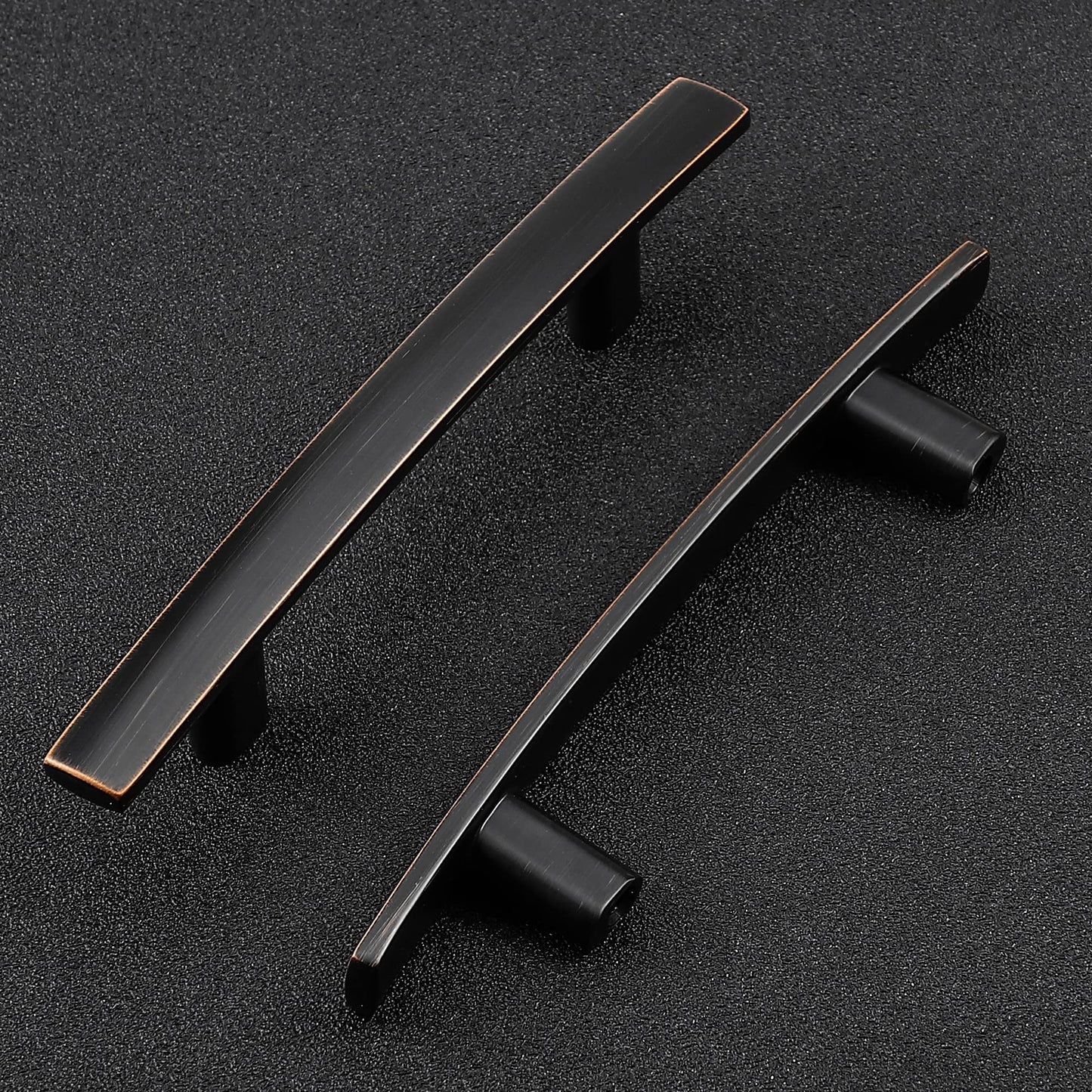 Ravinte 25 Pack Cabinet Handles 3 Inch Oil Rubbed Bronze Kitchen Cabinet Handles Drawer Pulls for Kitchen Cupboard Arch Cabinet Pulls for Dresser Drawer Curved Cabinet Hardware