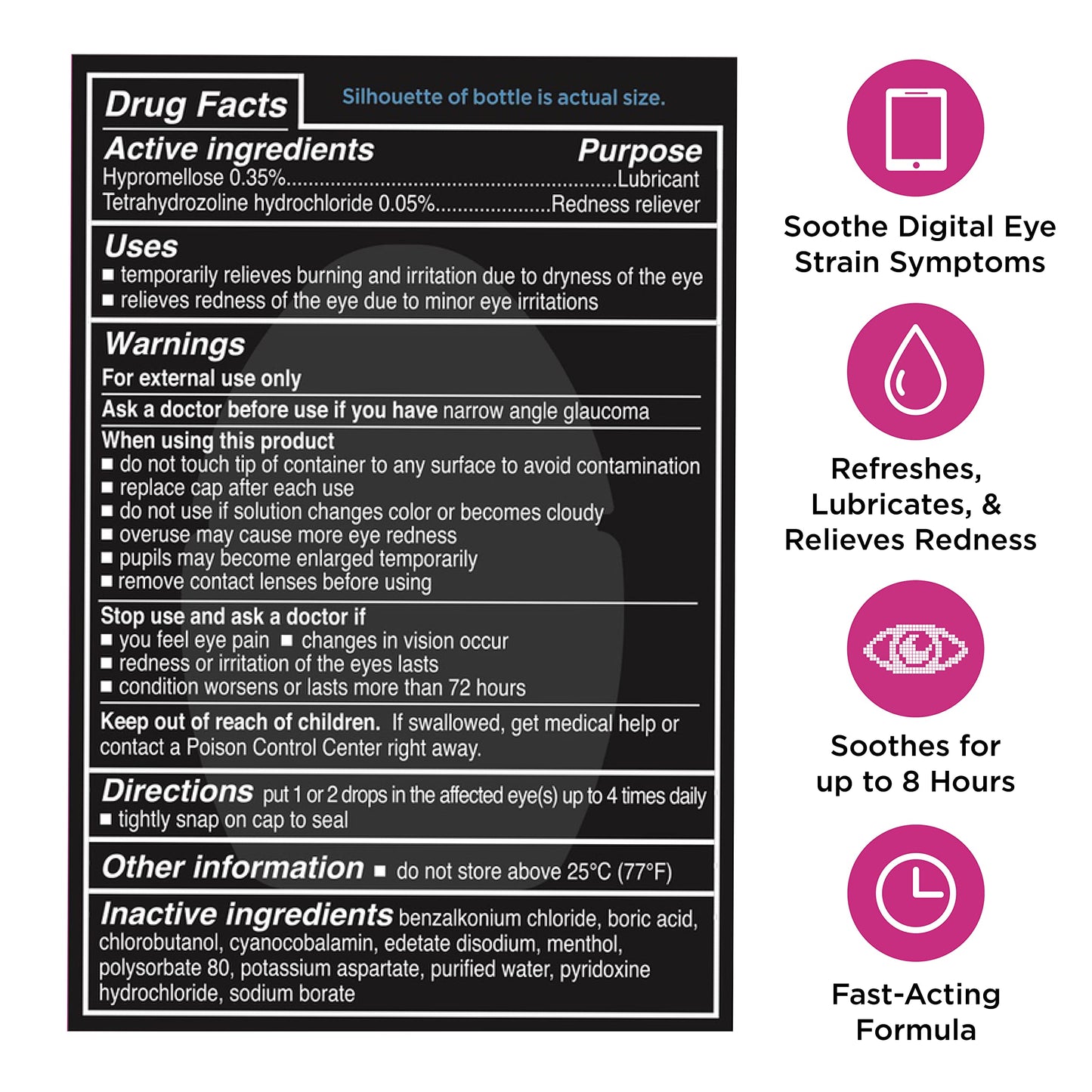 Rohto Digi-Eye Cooling Eye Drops for Digital Eye Strain, 0.4 Fl Oz (Pack of 2)