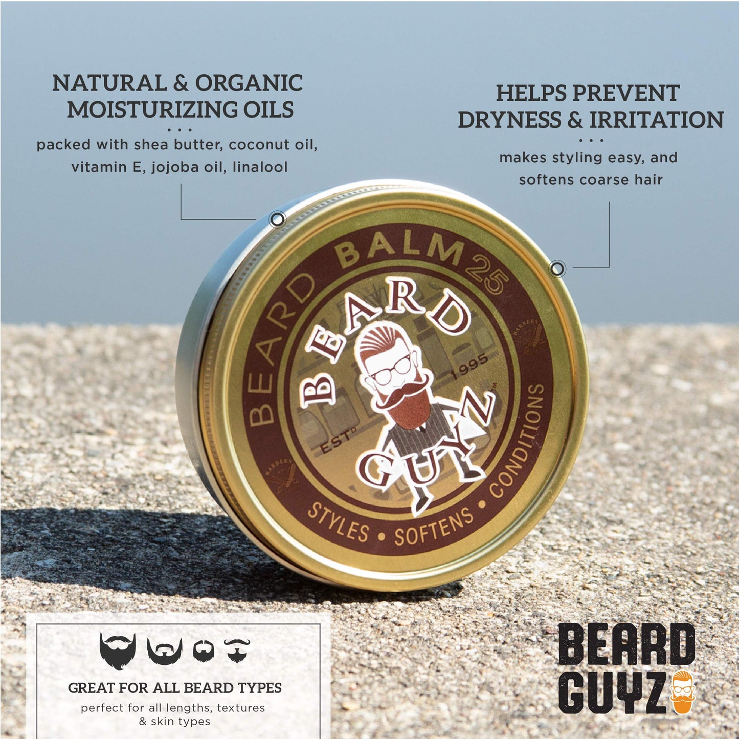 Beard Guyz Beard Balm - Style Your Beard (3oz)